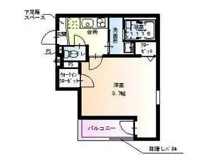 フジパレス堺初芝Ⅱ番館(1K/3階)の間取り写真