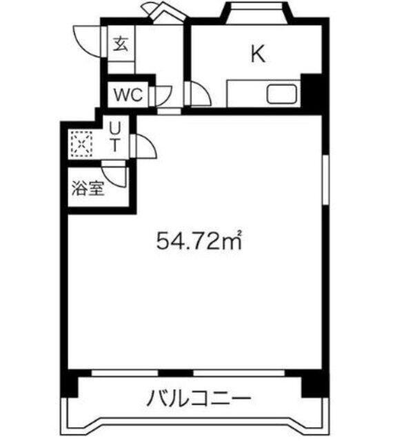 北千種キッズビル(1K/5階)の間取り写真