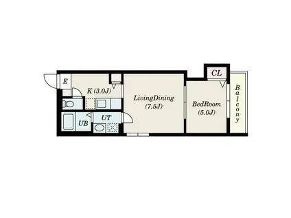 PROUD N19(1LDK/5階)の間取り写真