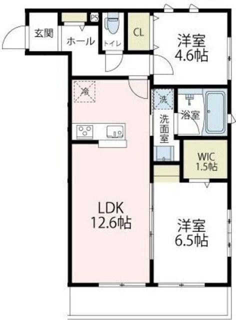 ヴァローレIII(2LDK/1階)の間取り写真