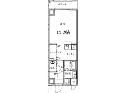 ICZ 西条岡町(ワンルーム/7階)の間取り写真