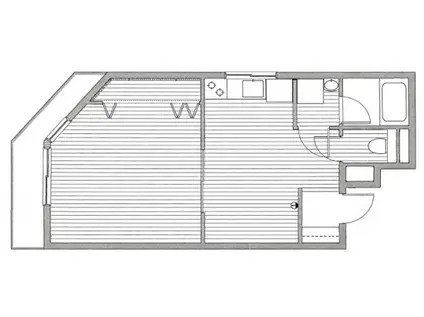 麻布イースト(1DK/5階)の間取り写真