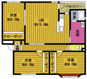 エミネンスパーク(3LDK/3階)の間取り写真