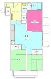 コーポ宇津木第3(3LDK/3階)の間取り写真
