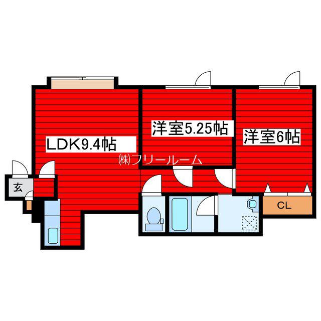 レスポアール23(2LDK/2階)の間取り写真