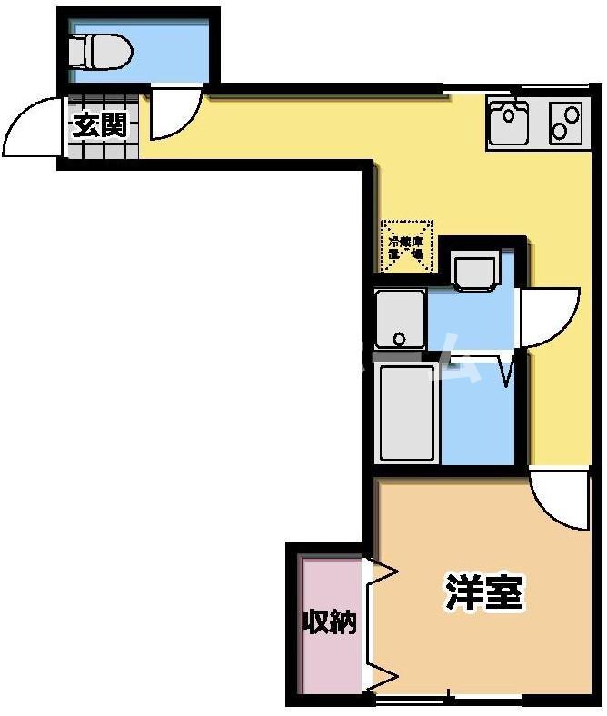 RELIVE BH蒲田(1K/2階)の間取り写真