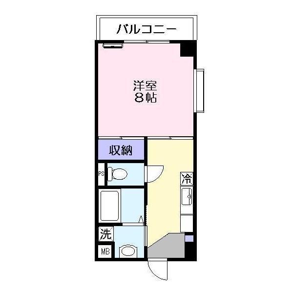 イーストコーポ(1K/6階)の間取り写真