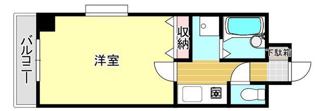 エトワール五番館(1K/5階)の間取り写真