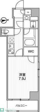 GRANDUO下北沢11(1K/3階)の間取り写真
