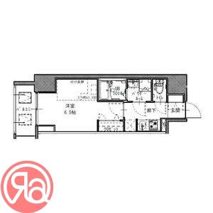 S-RESIDENCE福島玉川TRES(1K/9階)の間取り写真