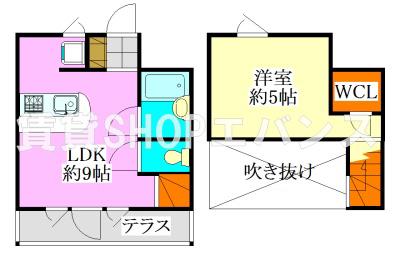 カーサハーツ(1LDK/1階)の間取り写真