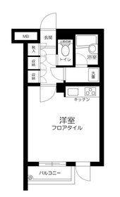 マイキャッスル高輪台(ワンルーム/2階)の間取り写真