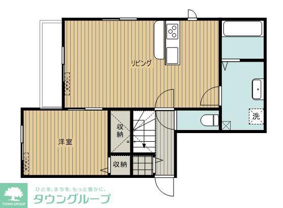 ALMOA棟(1LDK/3階)の間取り写真