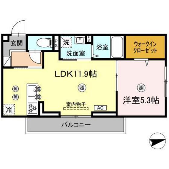 アート・アーリン(1LDK/3階)の間取り写真