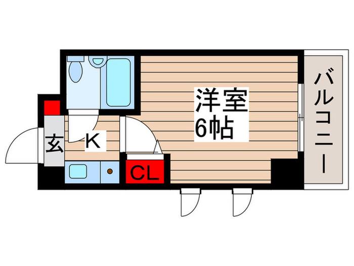 アーバンコート南行徳II(1K/1階)の間取り写真
