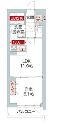 カンパ イオルネ(1LDK/2階)の間取り写真