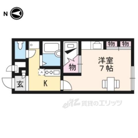 レオパレス八日市インター前(1K/1階)の間取り写真