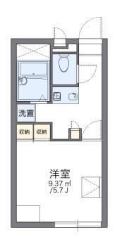 レオパレス43(1K/1階)の間取り写真