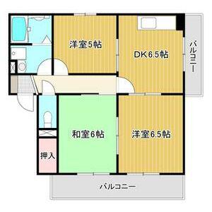 ファミリア宮川(3DK/2階)の間取り写真