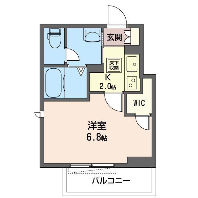 メゾン ブランシュ(1K/1階)の間取り写真