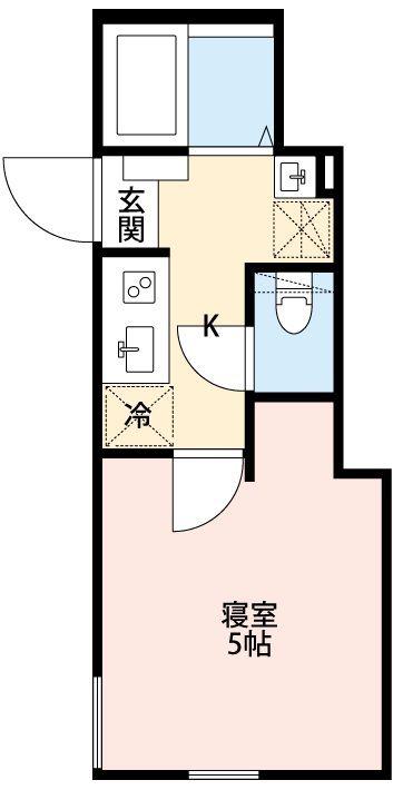 グランクオール北池袋(1K/2階)の間取り写真