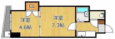 ロイヤルマキシム(2K/7階)の間取り写真