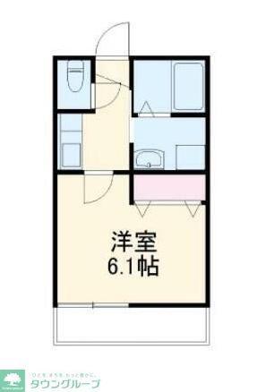 ラフィーナ―さがみ野(1K/1階)の間取り写真