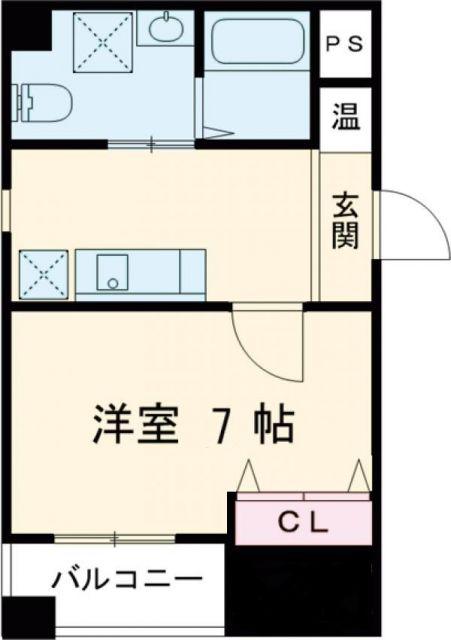 第10美和マンション(1K/3階)の間取り写真