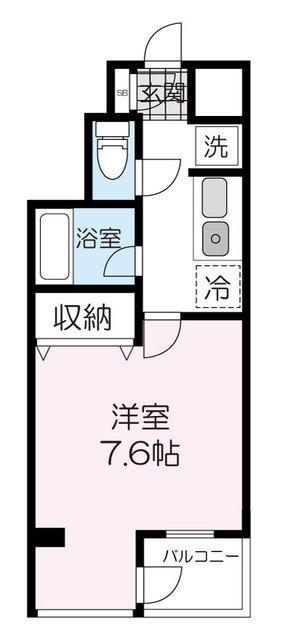 ロイヤルヒルズ赤坂 304(1K/3階)の間取り写真