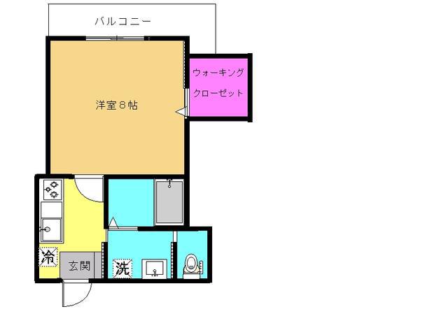 ラルーチェ(1K/1階)の間取り写真