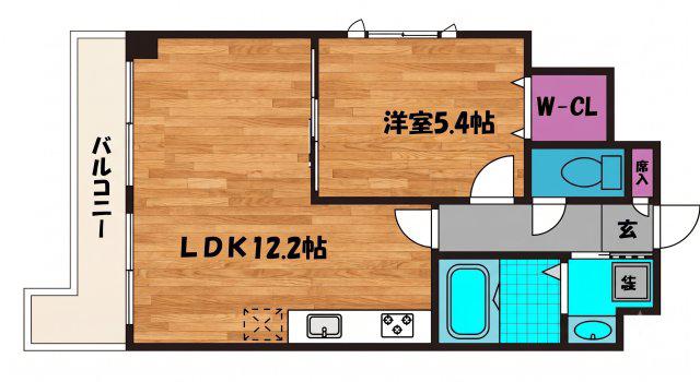 LSスティーデュオ岡本(1K/7階)の間取り写真