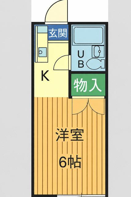 ルミエハイツ(1K/2階)の間取り写真