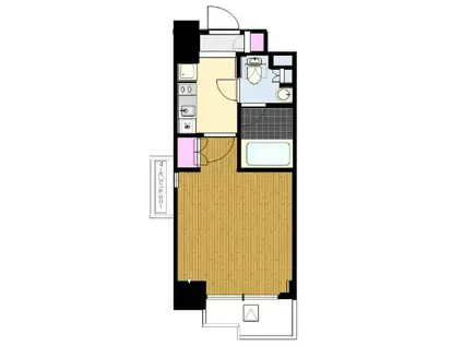 レジディア新宿イーストIII(1K/10階)の間取り写真