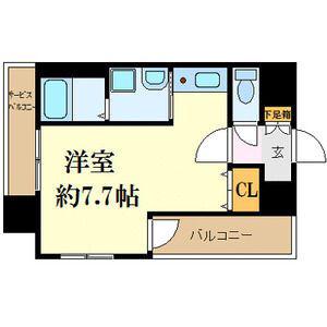 プレサンス名古屋STATIONザ・シティ(1K/2階)の間取り写真