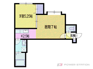 ラ ベレッツァ カーズ(1LDK/1階)の間取り写真