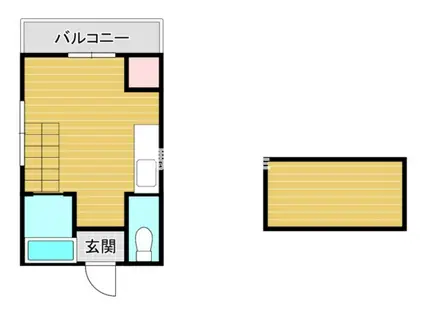 カサブランカ御井(ワンルーム/2階)の間取り写真