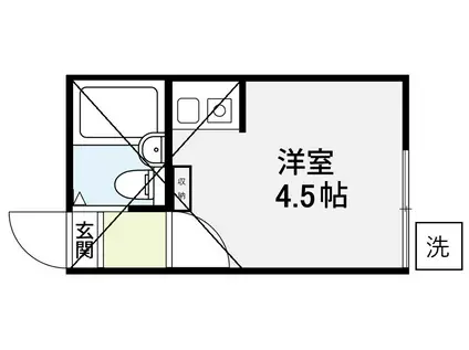 レオパレス滝野川(ワンルーム/1階)の間取り写真