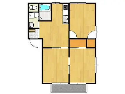 フレグランス・瀬戸見(3DK/2階)の間取り写真