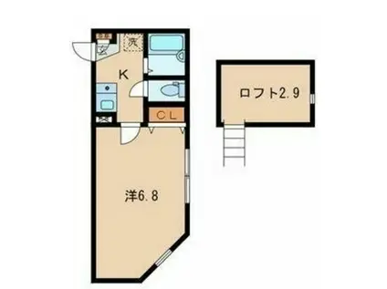 PONTD´ORII(1K/3階)の間取り写真