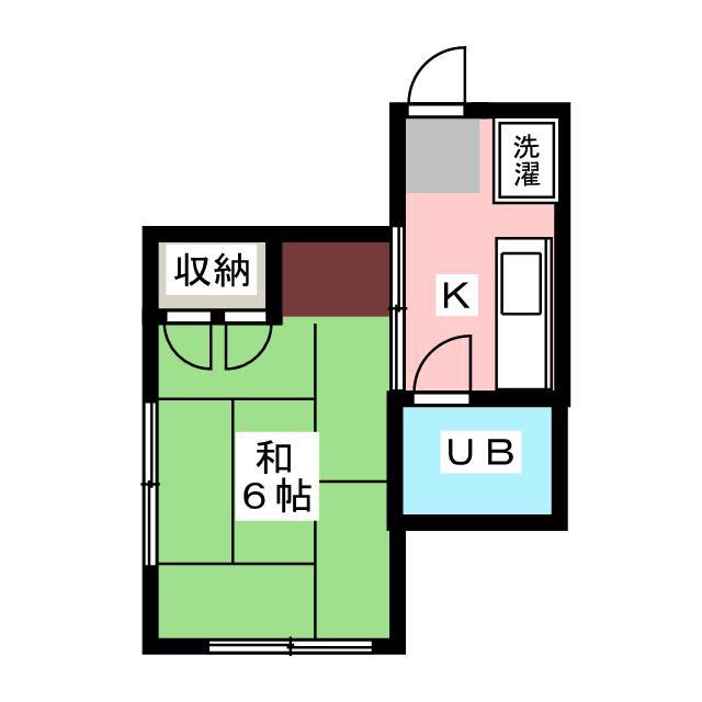 井上ハイツ(1K/3階)の間取り写真
