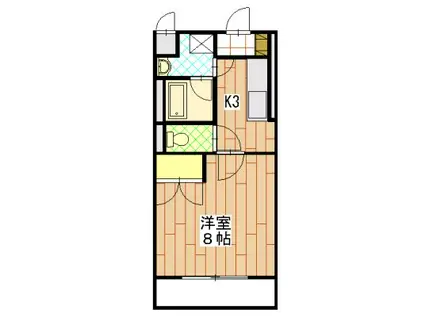 マンションアリーナ・ピア(1K/1階)の間取り写真