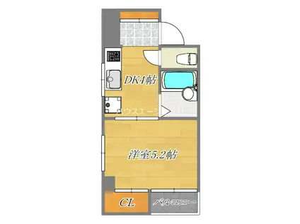 KSG京葉鈴木ビル(1K/3階)の間取り写真