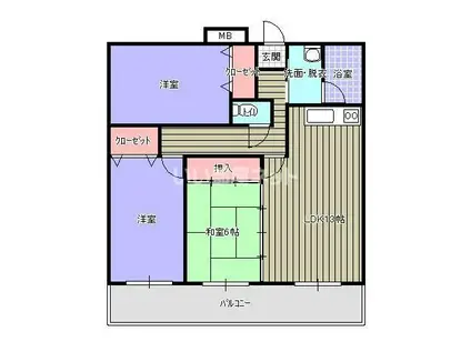 セフティワン(3LDK/7階)の間取り写真