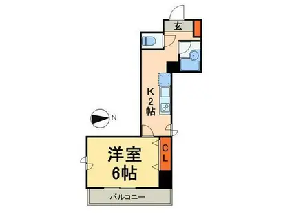 エクルーズ(1K/3階)の間取り写真