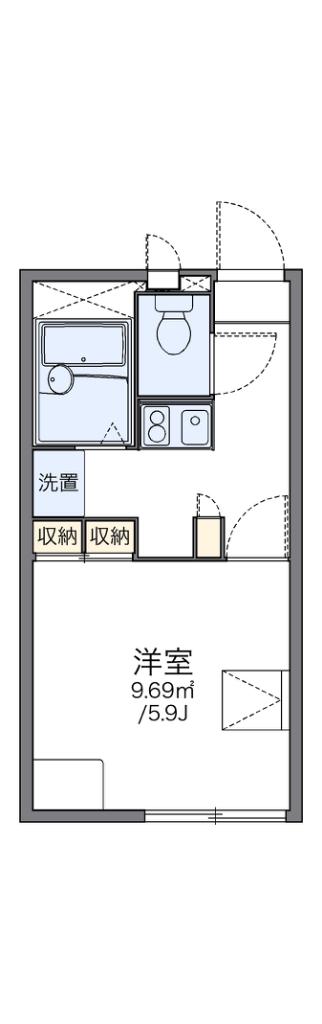 レオパレス星田(1K/2階)の間取り写真
