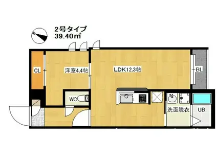 REGALEST周船寺駅前(1LDK/3階)の間取り写真