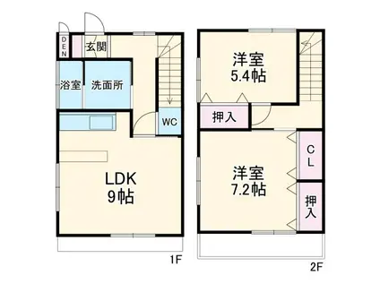 アネックス(2LDK/1階)の間取り写真