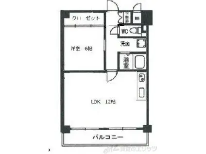 グランディア陽だまりの街(1LDK/4階)の間取り写真