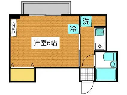 CITY市川オオシマ(1K/3階)の間取り写真