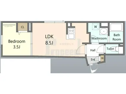 AGRACES小竹向原(1LDK/3階)の間取り写真